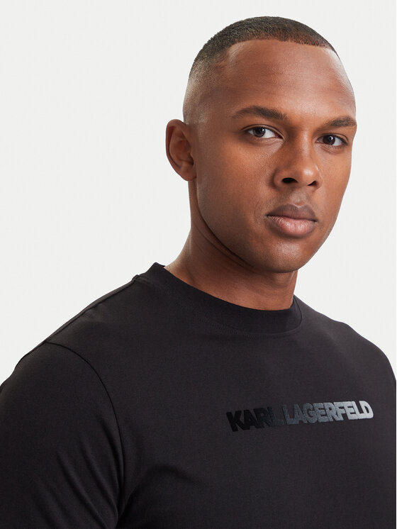 KARL LAGERFELD KARL LAGERFELD Тишърт 755060 564242 Черен Regular Fit