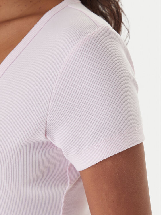 Tommy Jeans Tommy Jeans T-särk Essential DW0DW17385 Roosa Slim Fit