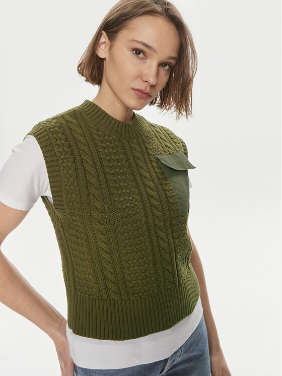 Gestuz Gestuz Megztinis Carla 10906271 Žalia Regular Fit
