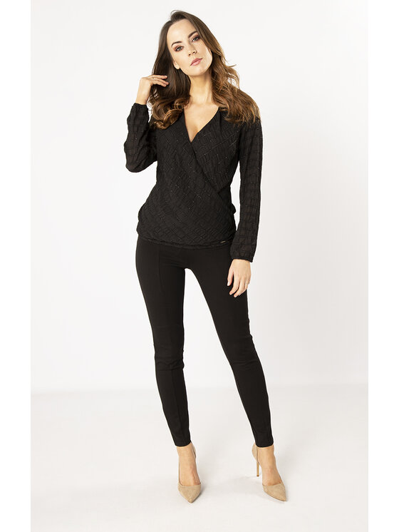 QUIOSQUE QUIOSQUE Halenka PLUMETI SHIRT Černá Regular Fit