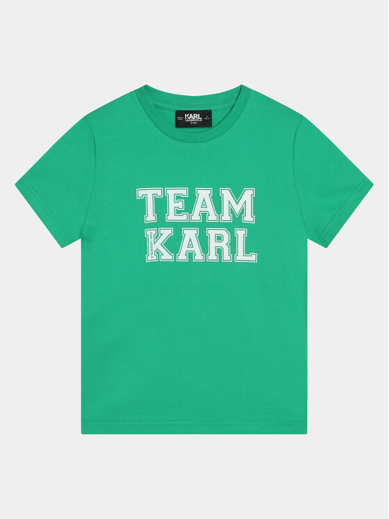 Gyerek Póló Karl Lagerfeld Kids, Méret: 16Y, Zöld, Z30049 D