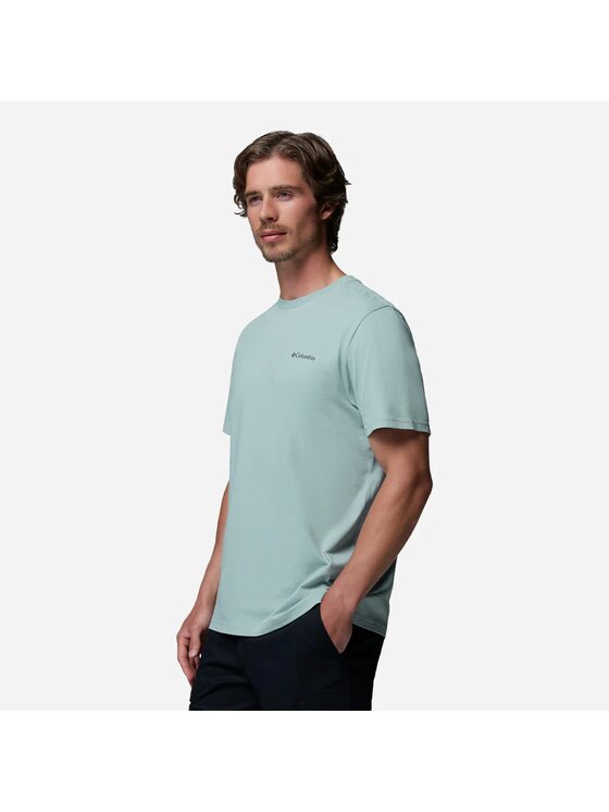 Columbia Columbia T-Shirt 215502 Niebieski Regular Fit