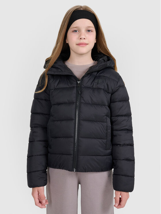 4F 4F Kurtka puchowa OUTERWEAR Czarny Regular Fit