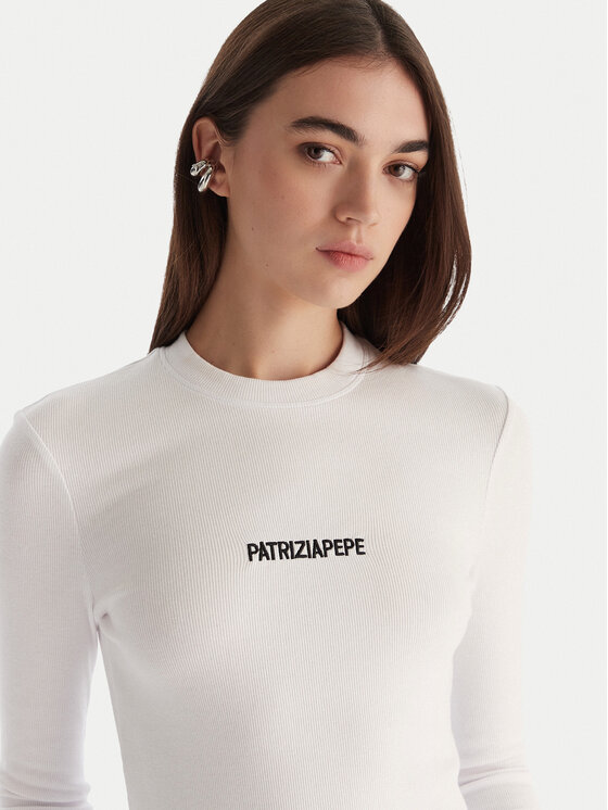 Patrizia Pepe Patrizia Pepe Särkpluus 2M4512/J355-W103 Valge Regular Fit