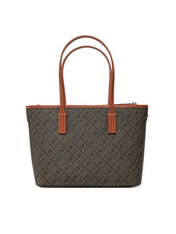 Tommy Hilfiger Tommy Hilfiger Käekott Th Monoplay Leather Mini Tote AW0AW17415 Must