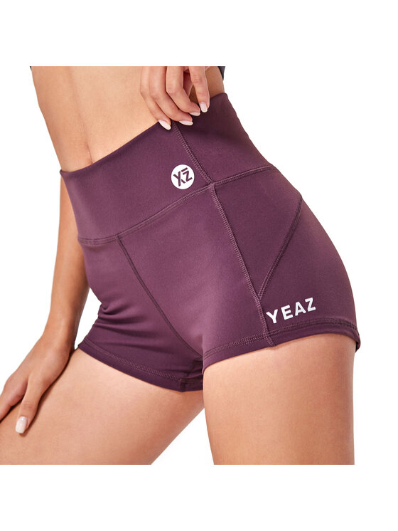 Yeaz Yeaz Szorty sportowe XOXO Fioletowy Slim Fit