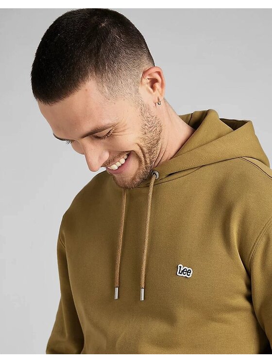 Lee Lee Felpa PLAIN HOODIE Marrone Regular Fit