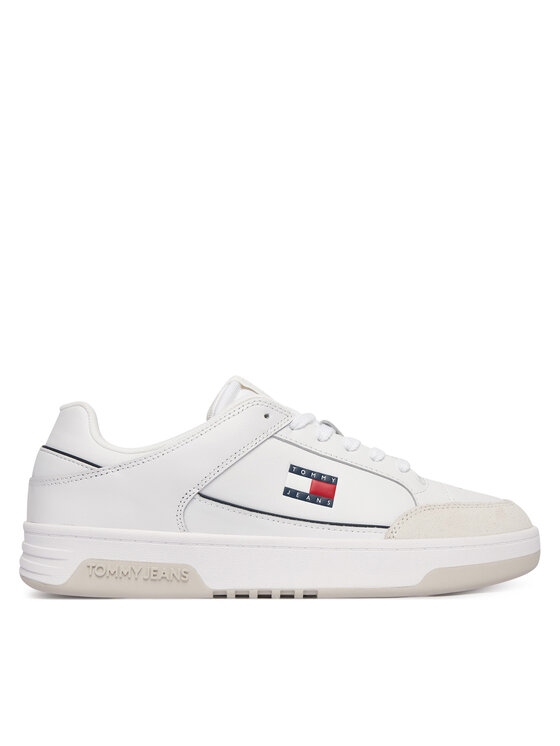 Tommy Jeans Tommy Jeans Laisvalaikio batai Tjm Cupsole Leather EM0EM01660 Balta