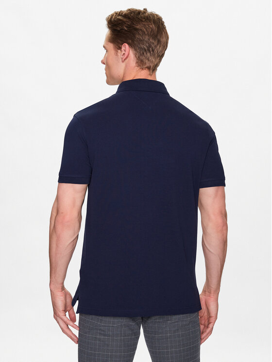 Tommy Hilfiger Tommy Hilfiger Тениска с яка и копчета 1985 MW0MW17770 Тъмносин Regular Fit