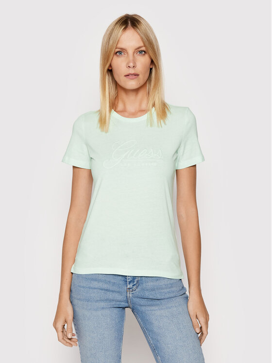 T-shirt W2GI09 I3Z00 Verde Regular Fit