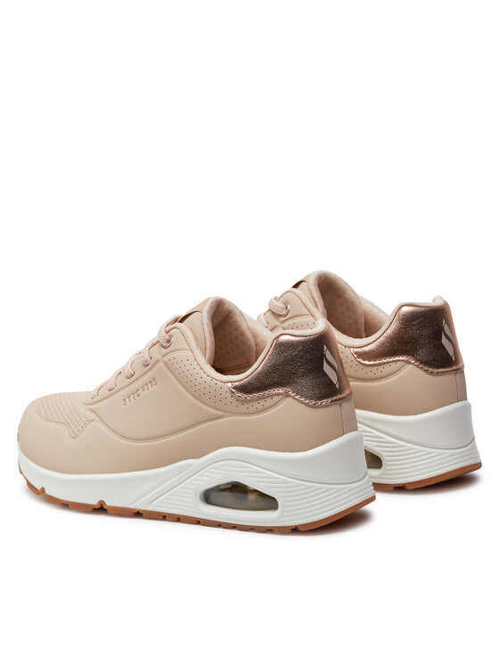 Skechers Skechers Sneakersy Uno Shimmer Away 155196/NAT Różowy