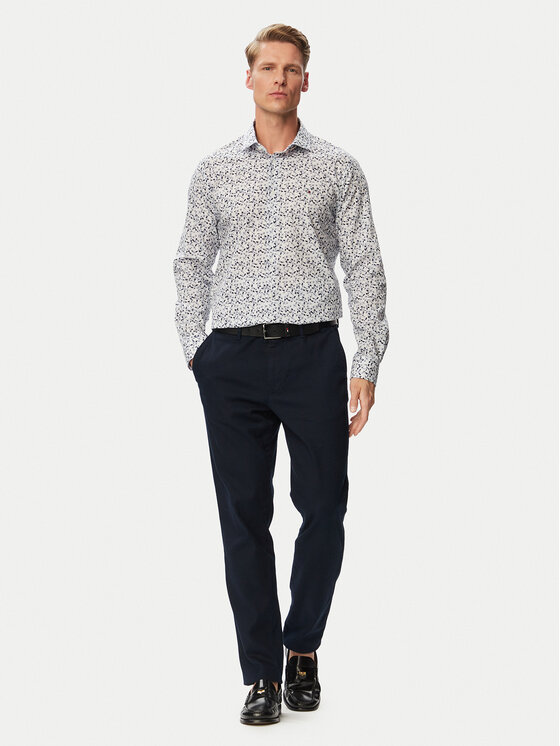Tommy Hilfiger Tommy Hilfiger Särk MW0MW43753 Valge Slim Fit