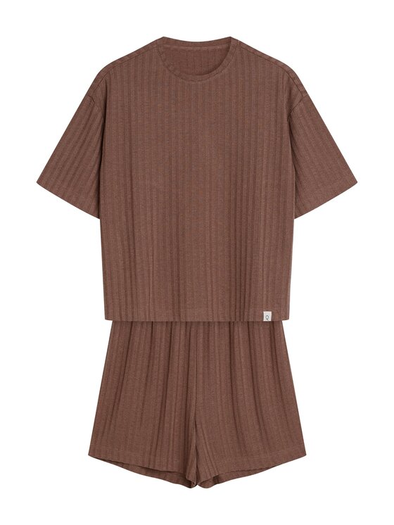Esotiq Esotiq Komplet sportowy 42691 Beżowy Loose Fit