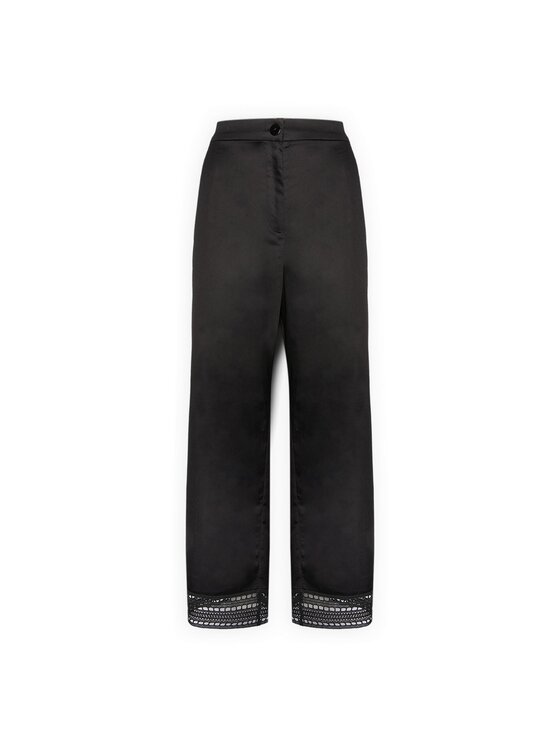 Elena Mirò Elena Mirò Spodnie materiałowe P008P000456N033 Czarny Regular Fit