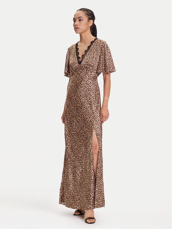 Guess Guess Õhtune kleit W5YK01 WHEZ2 Beež Regular Fit