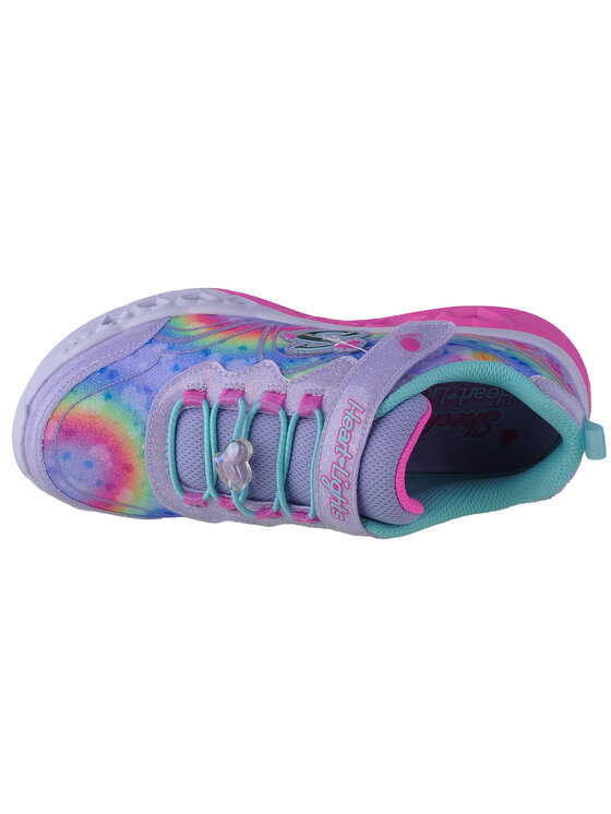 Skechers Skechers Sneakersy Skechers Flutter Heart Lights-Groovy Swirl Różowy