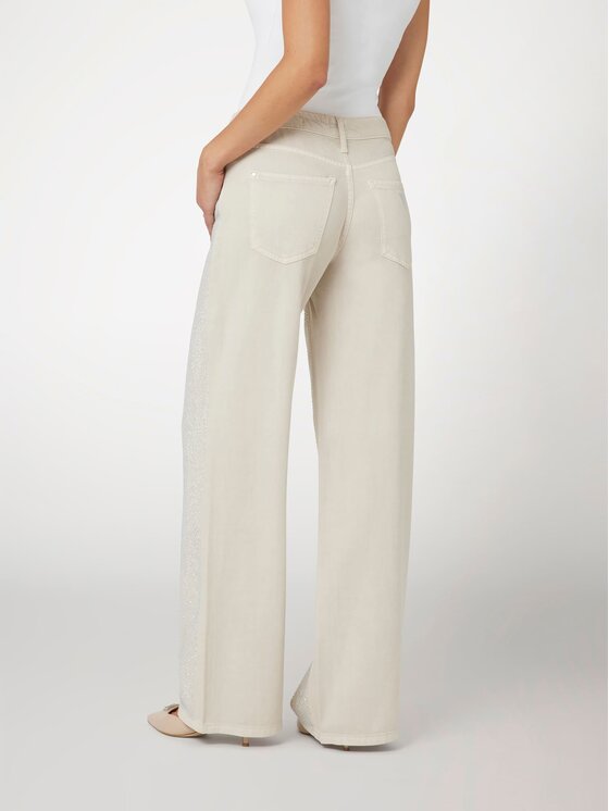 Guess Guess Spodnie materiałowe 166881 Beżowy Slim Fit
