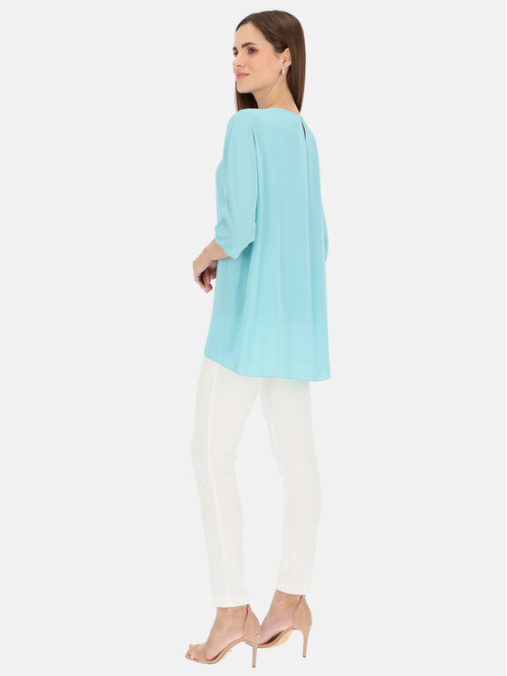 Potis & Verso Potis & Verso Bluzka Xyla Niebieski Regular Fit