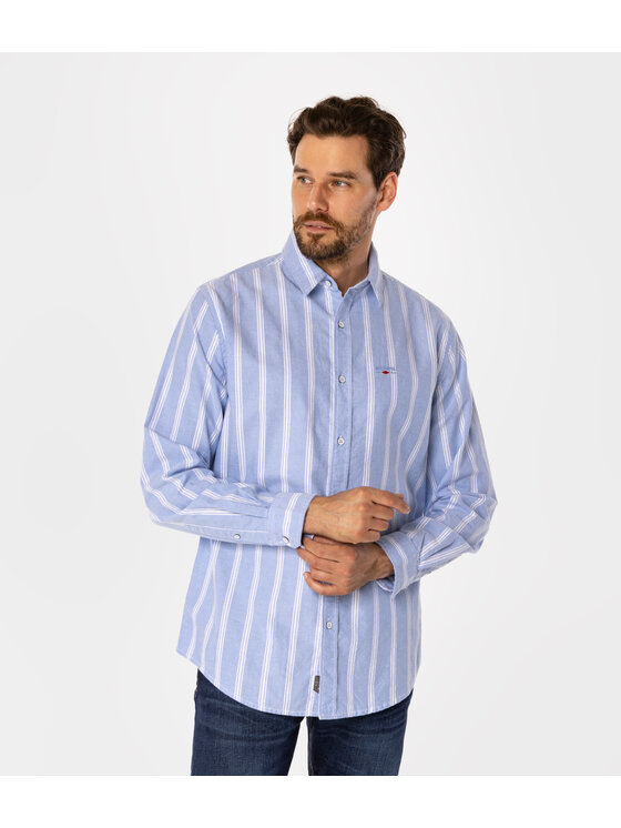 Lee Cooper Lee Cooper Koszula WAYNE Niebieski Regular Fit