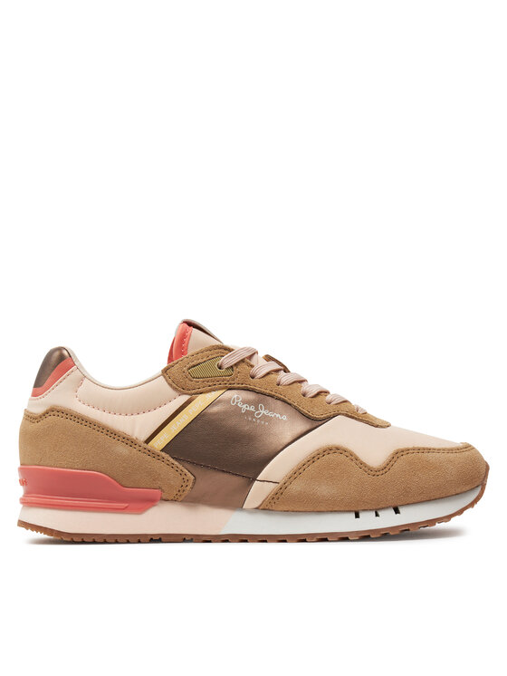 Pepe Jeans Sneakersy London Glam W PLS40006 Béžová