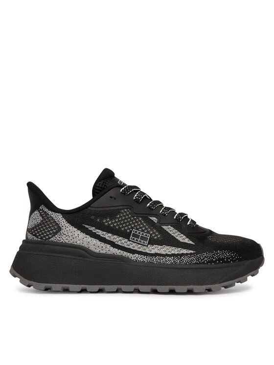 Tommy Jeans Sneakers Tjw Sporty Knit Runner EN02962 Negru