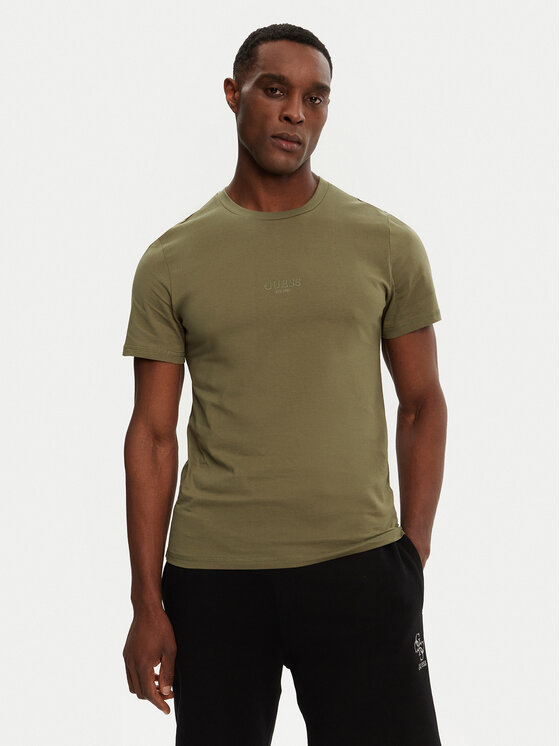 Guess Tričko M2YI72 I3Z14 Zelená Regular Fit