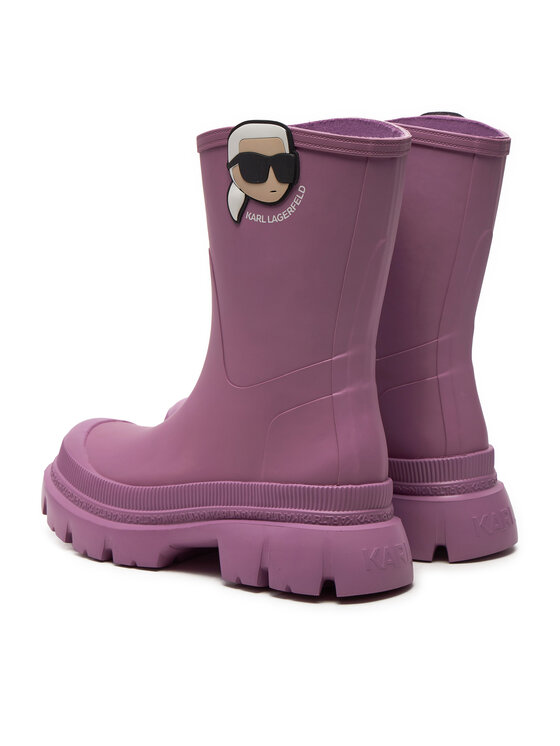 KARL LAGERFELD KARL LAGERFELD Gumijasti škornji Trekka KL43567 Roza