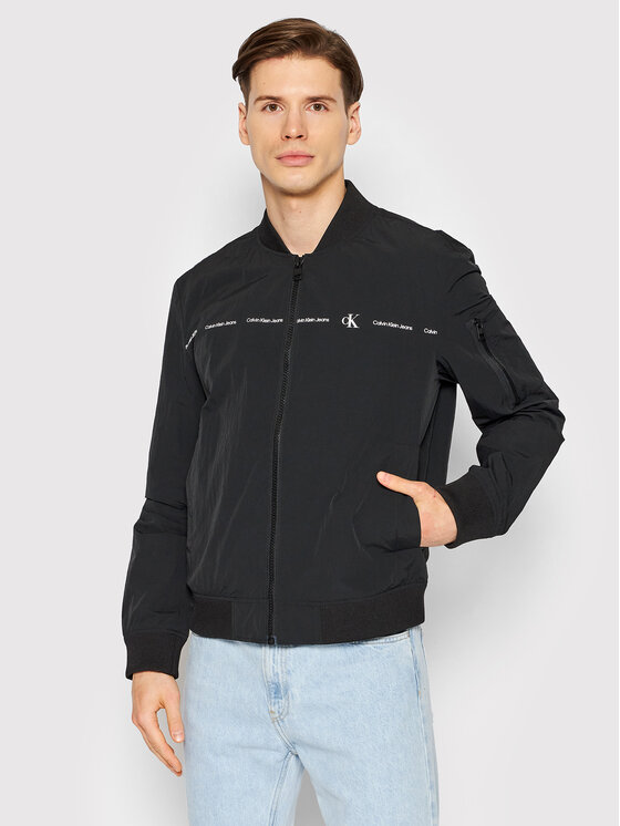Calvin Klein Jeans Calvin Klein Jeans Bunda bomber J30J320276 Černá Regular Fit