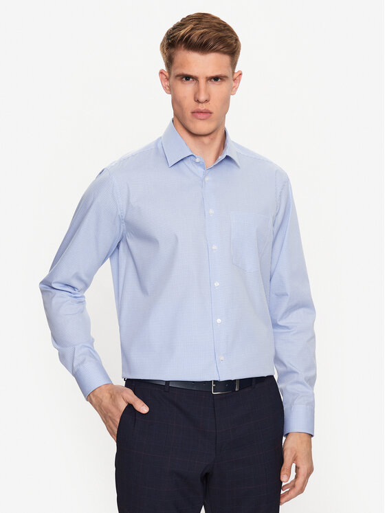 Seidensticker Seidensticker Camicia 01.193660 Celeste Regular Fit