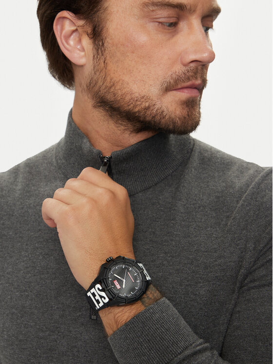 Diesel Diesel Orologio Framed Solar DZ4654 Nero