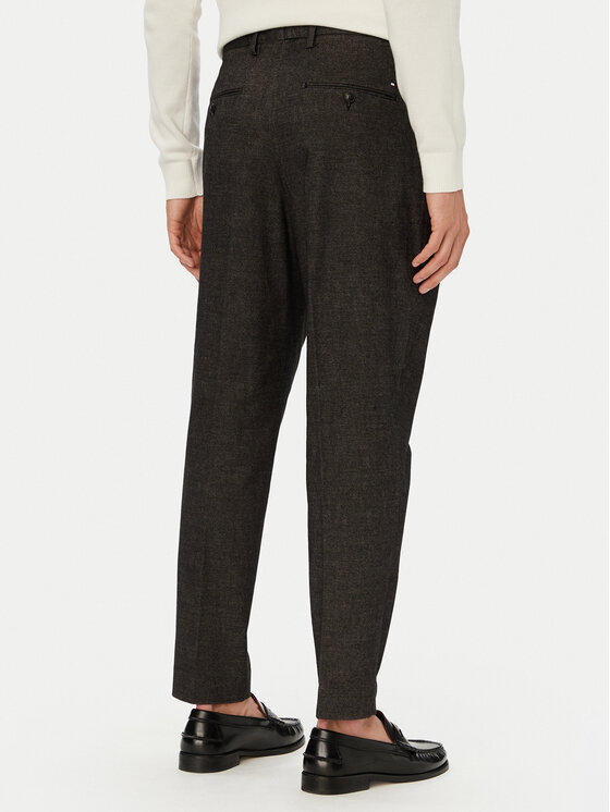 Tommy Hilfiger Tommy Hilfiger Pantaloni di tessuto MW0MW45058 Nero Tapered Fit