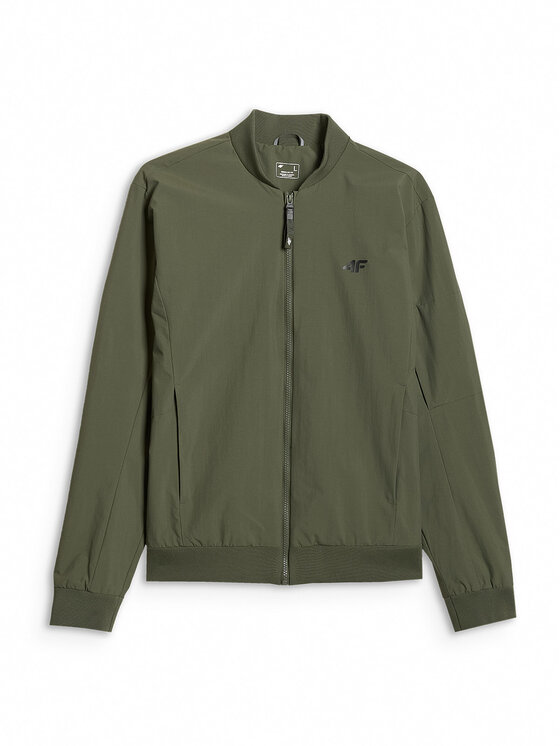 4F 4F Kurtka przejściowa MIDSHOP TEXTILE Khaki Regular Fit