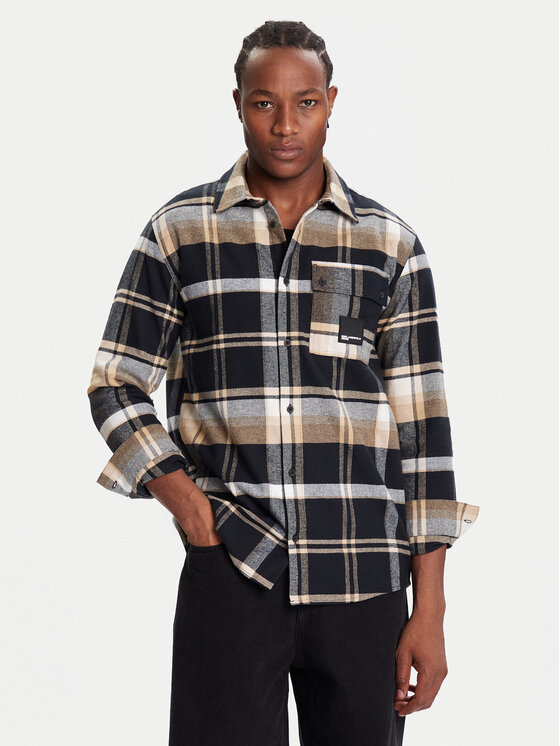 Karl Lagerfeld Jeans Karl Lagerfeld Jeans Риза A4M16004 Кафяв Regular Fit