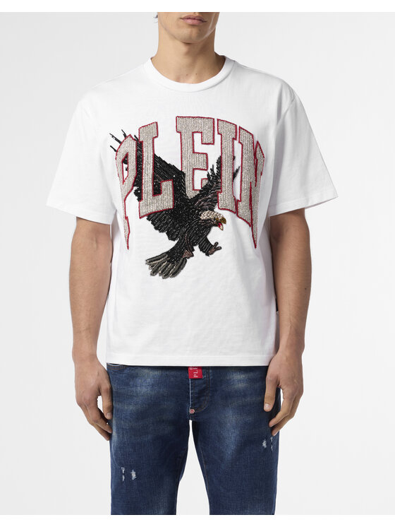 PHILIPP PLEIN PHILIPP PLEIN T-Shirt 26267 Biały Regular Fit