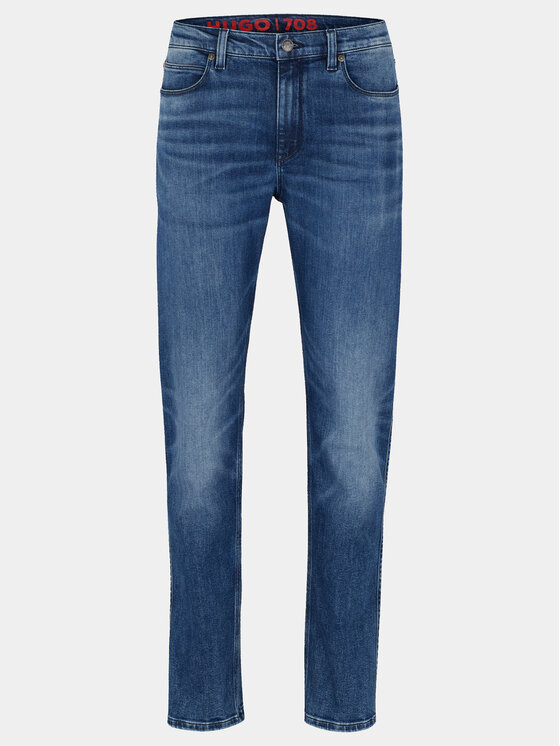 HUGO Hugo Дънки Hugo 708 50493868 Син Slim Fit