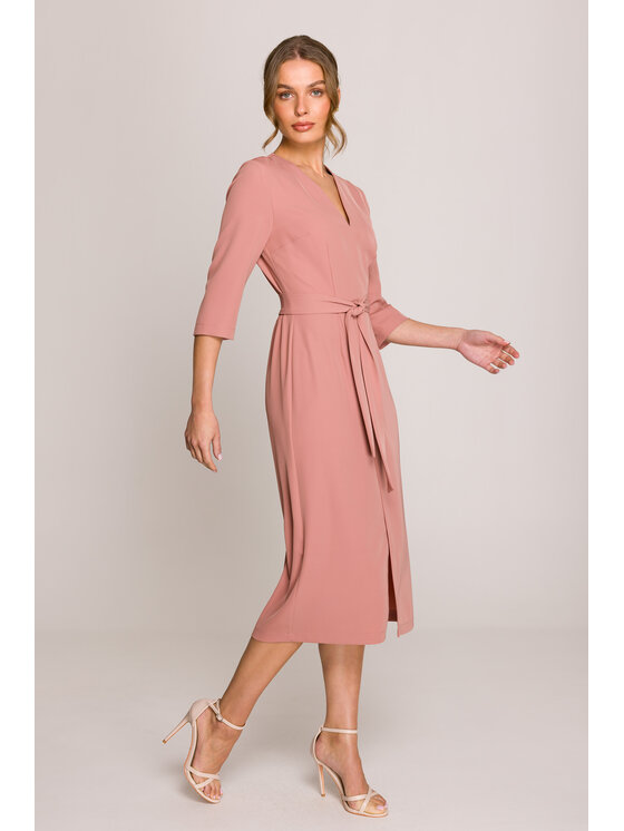 Stylove Stylove Sukienka wieczorowa S396 Różowy Premium Fit