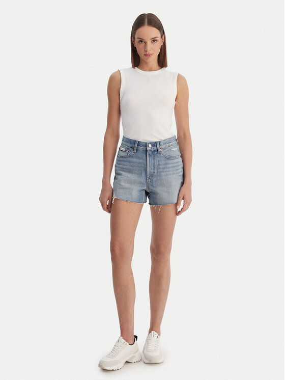 Calvin Klein Jeans Calvin Klein Jeans Top LV047B265G Bílá Slim Fit