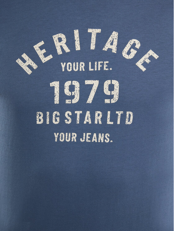 BIG STAR BIG STAR T-Shirt SERTER Niebieski Basic Fit
