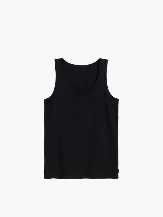 Atlantic Atlantic Top basic Czarny Regular Fit
