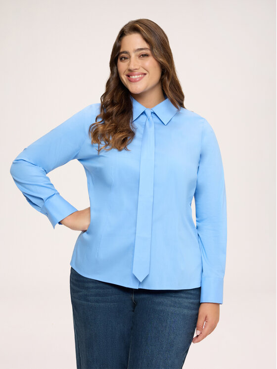 Fiorella Rubino Fiorella Rubino Koszula 5006T001521N004 Turkusowy Regular Fit