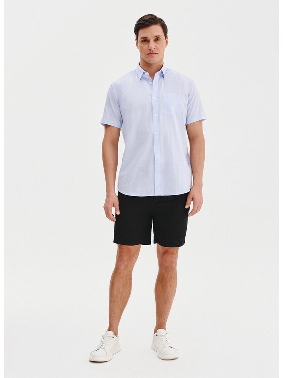 Pako Lorente Pako Lorente Szorty materiałowe P25SF-WS-008 Czarny Classic Fit