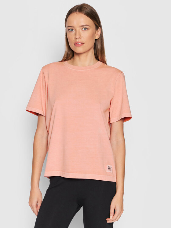 Reebok T shirt Natural Dye H11210 Orange Regular Fit Modivo