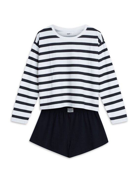 Esotiq Esotiq Piżama 42559 Czarny Regular Fit