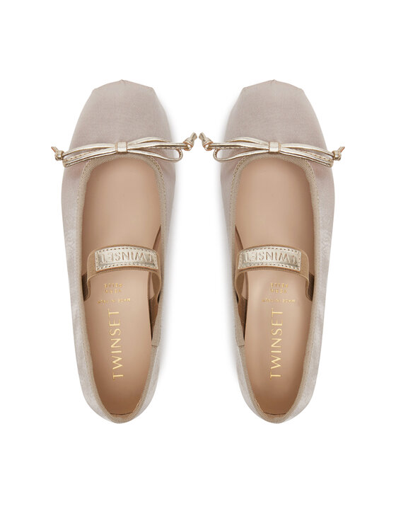 TWINSET TWINSET Ballerinas 251GCJ022 M Goldfarben
