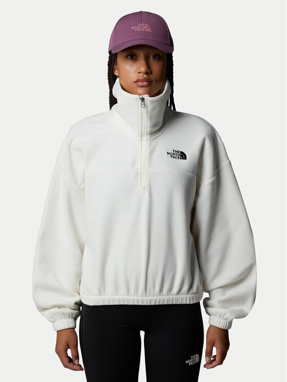 The North Face Felpa di pile Glacier NF0A89J9 Écru Regular Fit, taglia : L