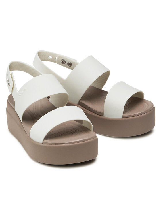 Crocs Crocs Σανδάλια Brooklyn Low Wedge W 206453 Λευκό