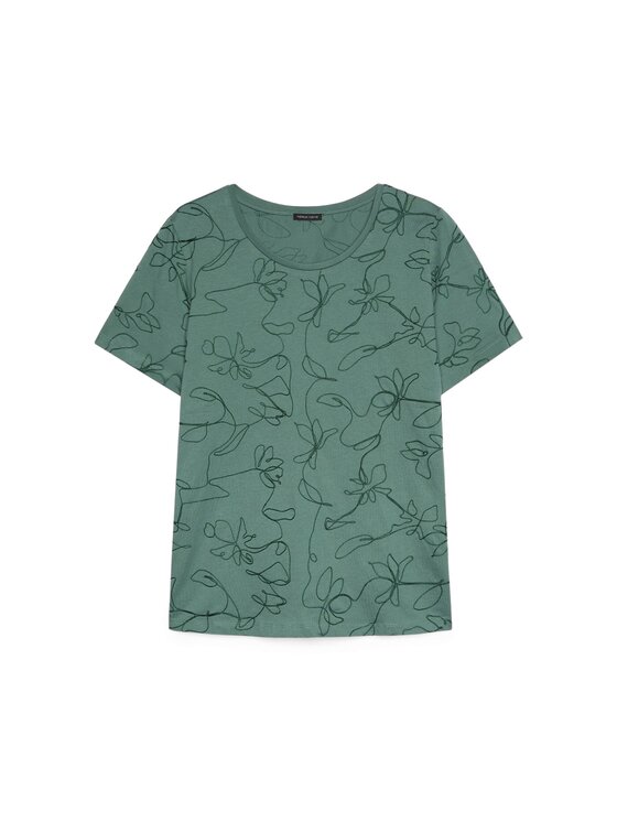 Fiorella Rubino Fiorella Rubino T-shirt G0CCL009235N035 Verde Regular Fit
