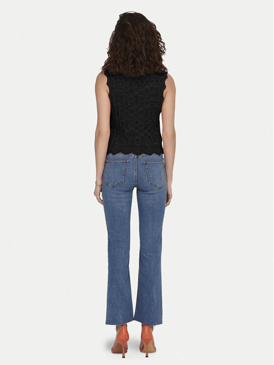 ONLY ONLY Bluzka Luna 15291602 Czarny Regular Fit