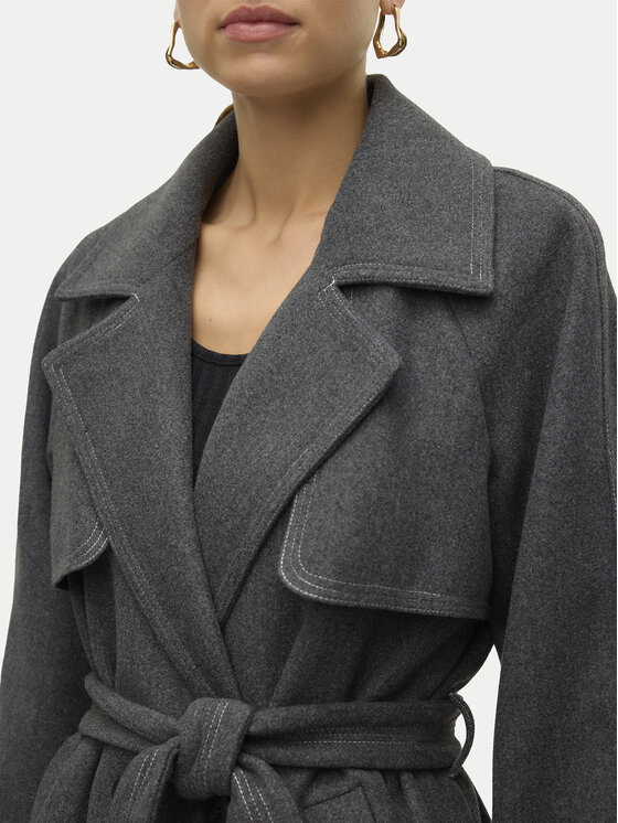 Vero Moda Vero Moda Prechodný kabát Pop Miley 10319995 Sivá Regular Fit