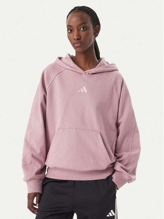 adidas Суитшърт Adidas Kit Small Logo KV9791 Розов Loose Fit